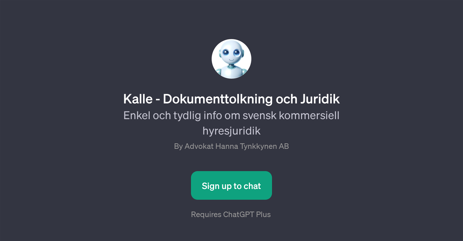 Kalle - Dokumenttolkning och Juridik website