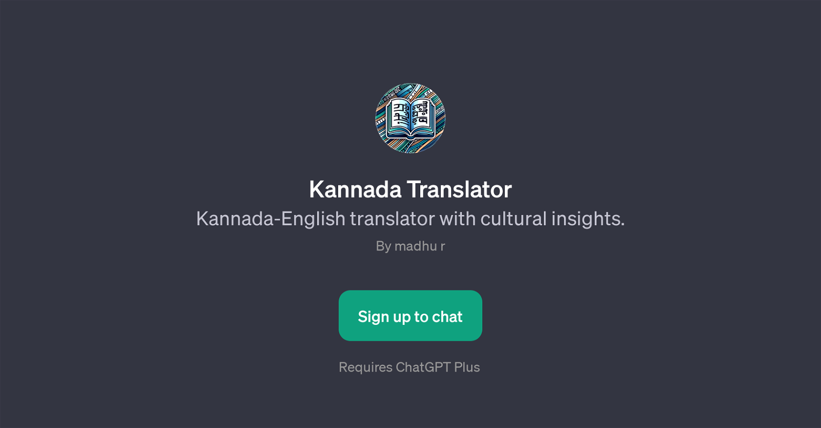 Kannada Translator website