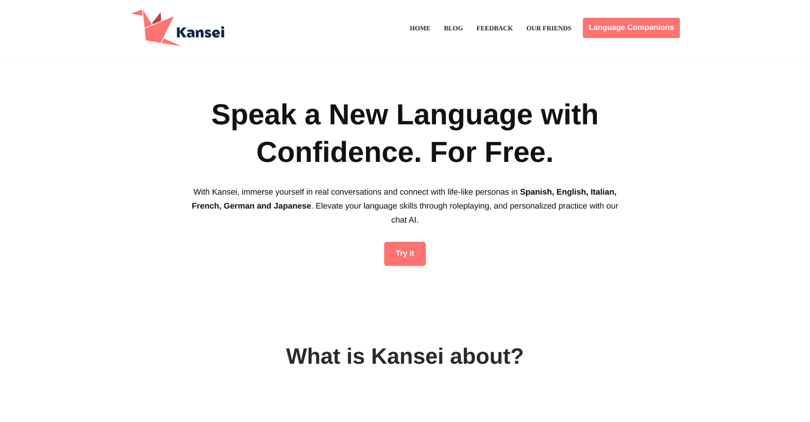 Kansei website