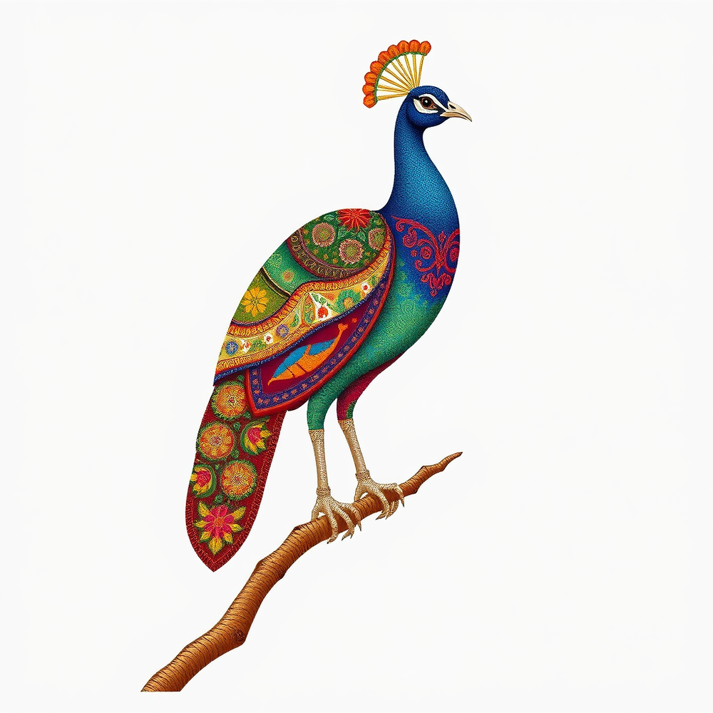 Kantha-Inspired Elegance: A Stylized Vector Masterpiece website