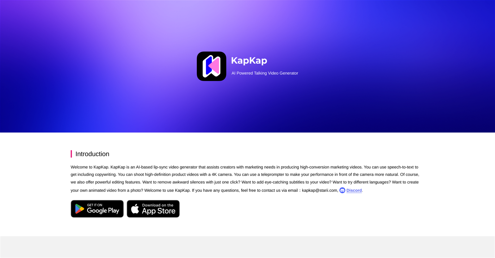 KapKap website