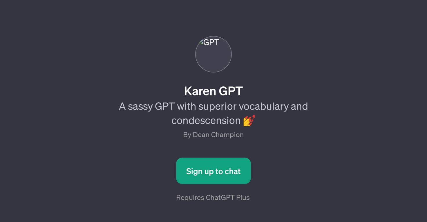 Karen GPT website