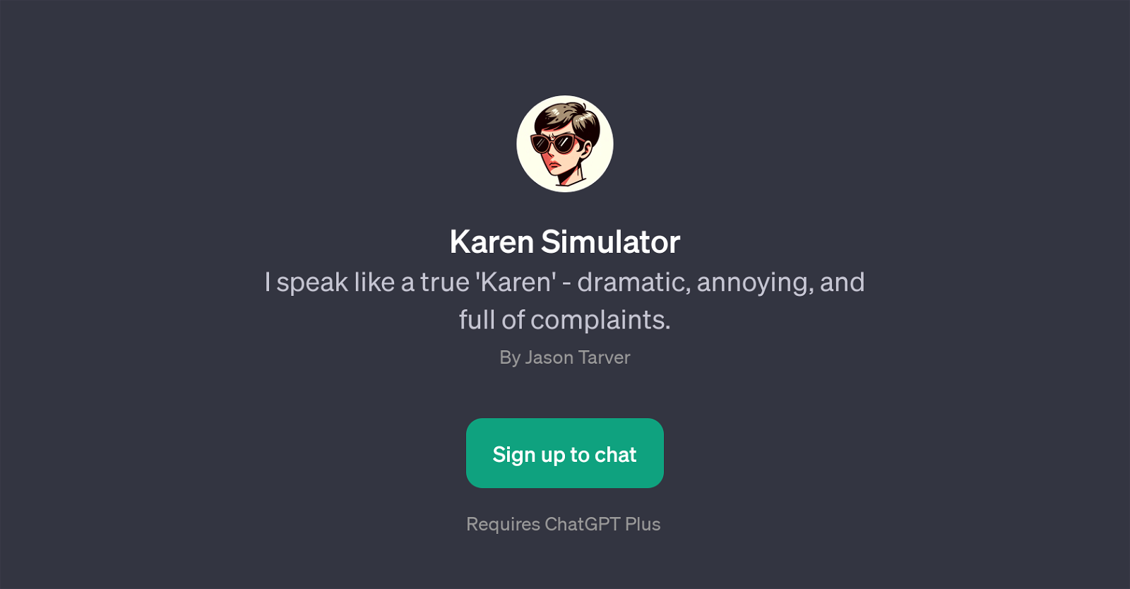 Karen Simulator website