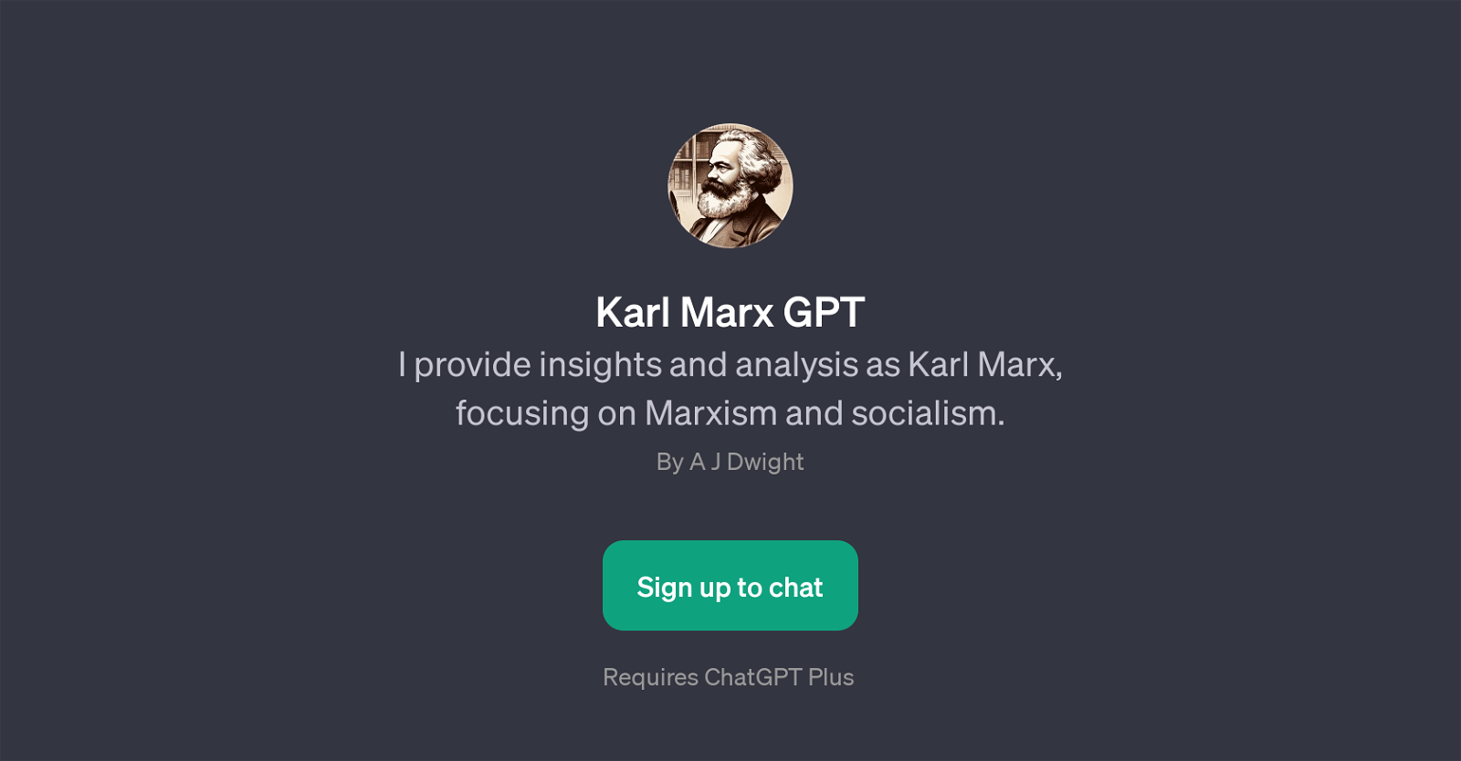 Karl Marx GPT website