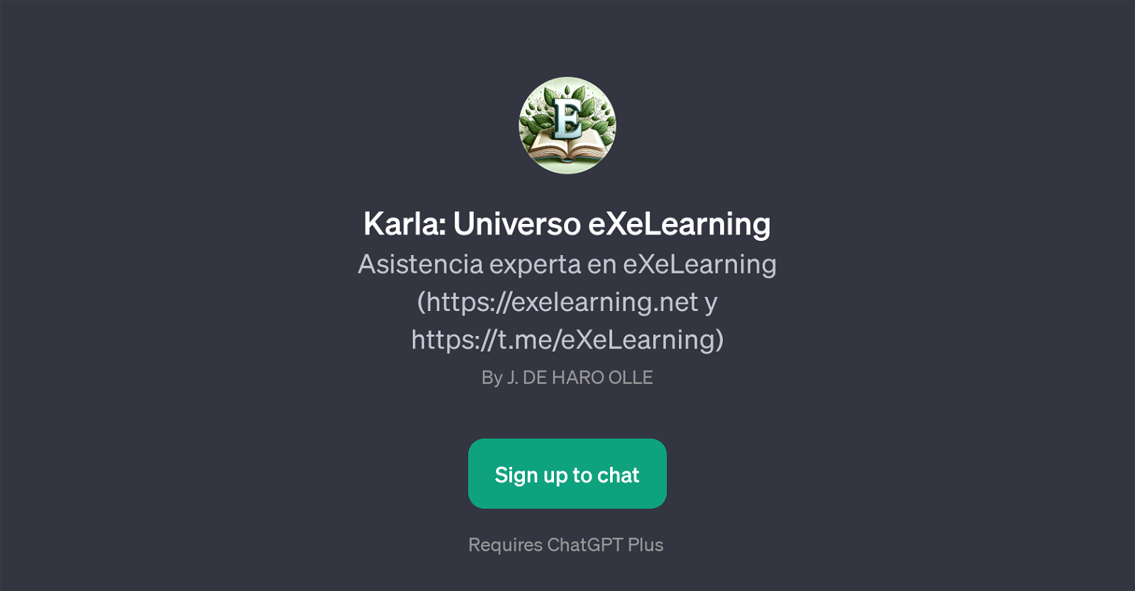 Karla: Universo eXeLearning website