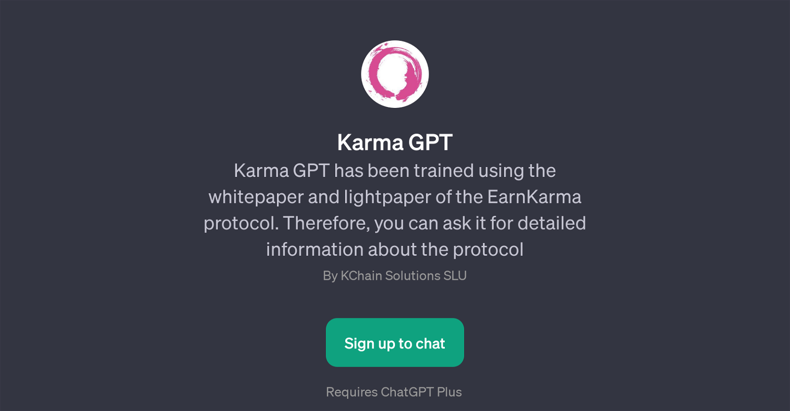 Karma GPT website