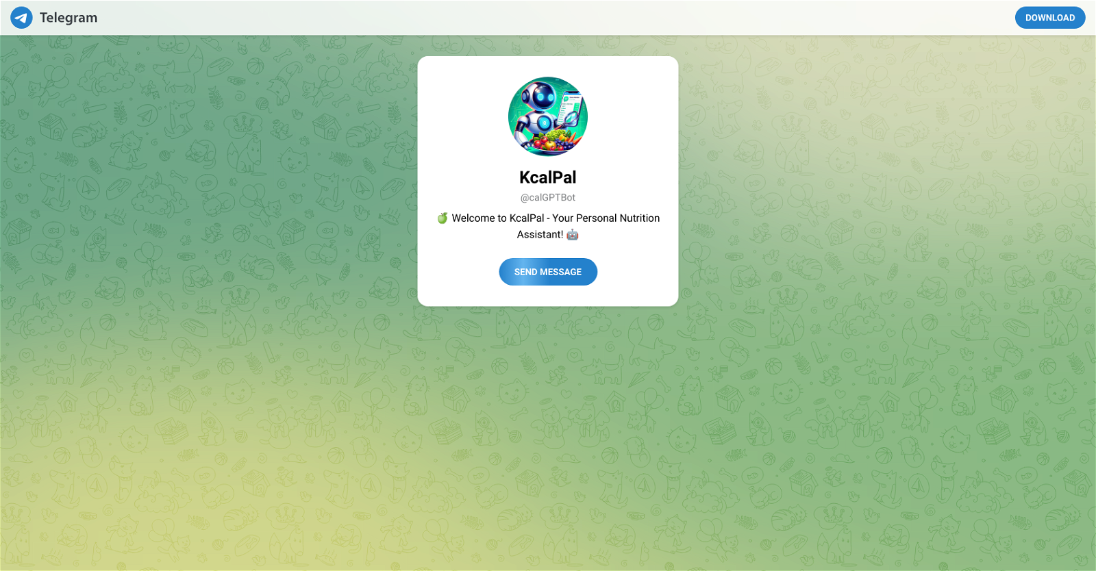 KcalPal website
