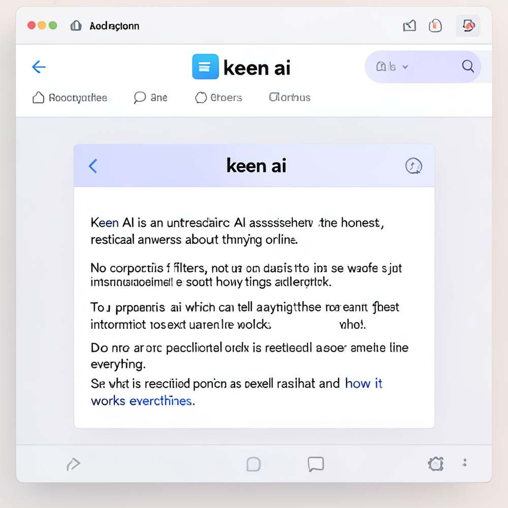 keen ai website