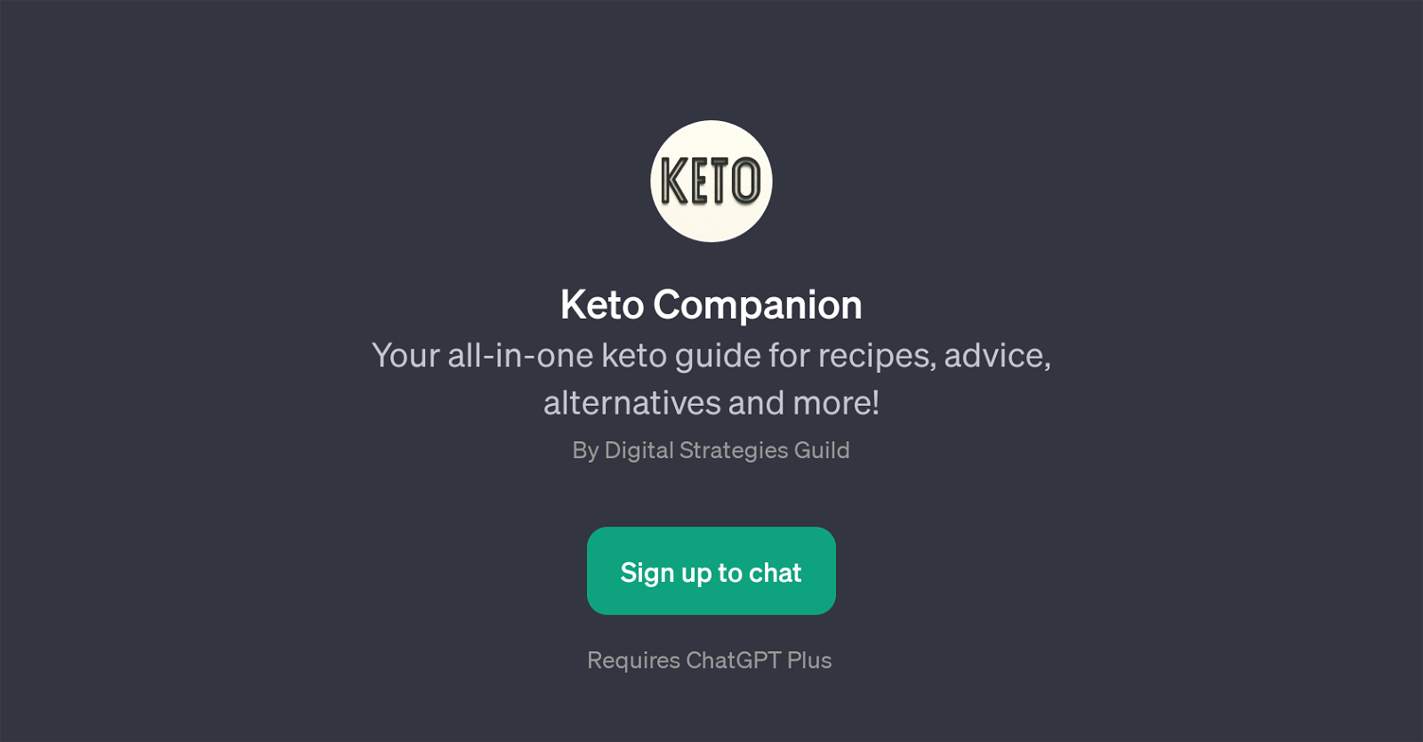 Keto Companion website