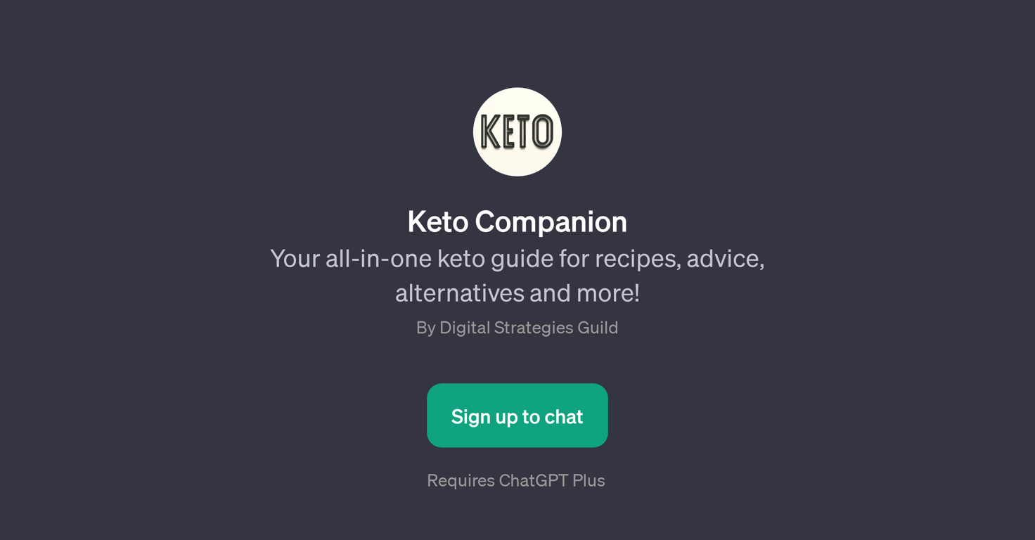 Keto Companion website