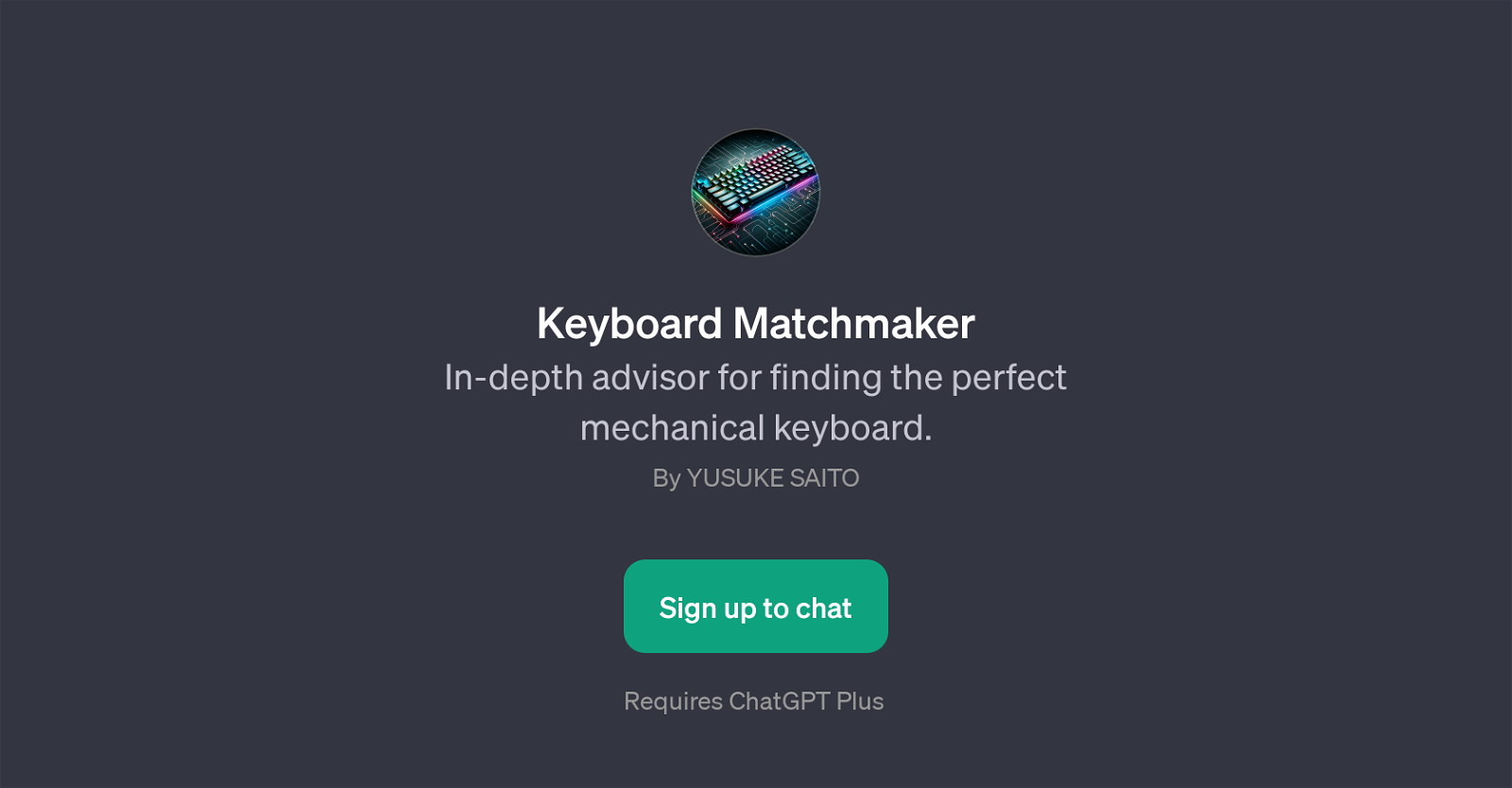 Keyboard Matchmaker website
