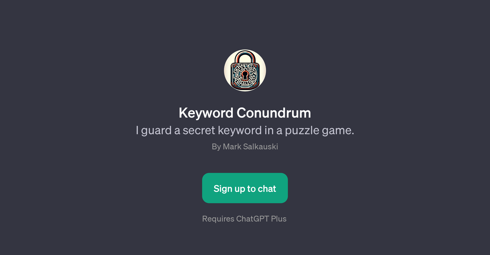 Keyword Conundrum website