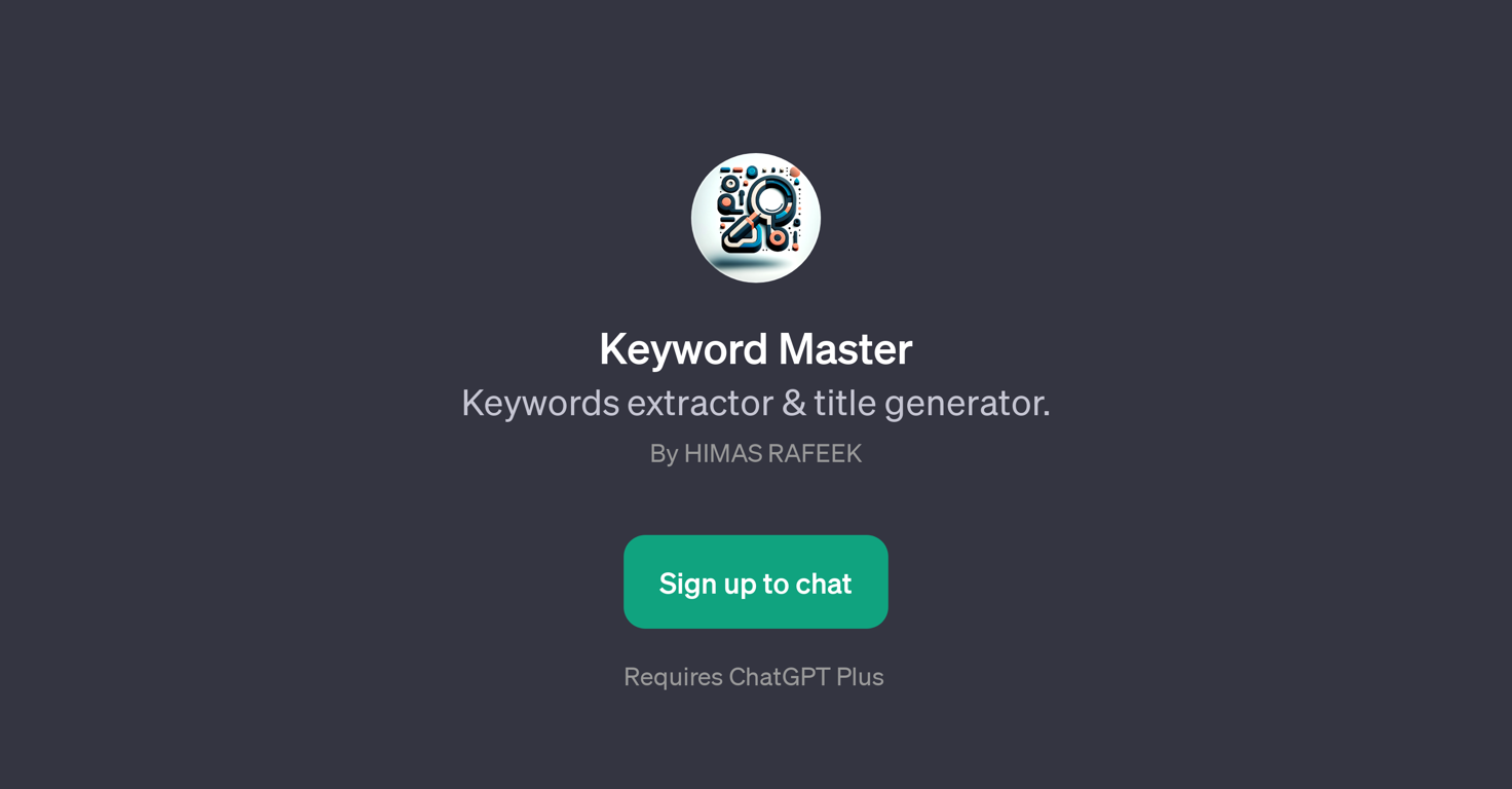 Keyword Master website