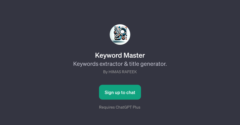 Keyword Master website