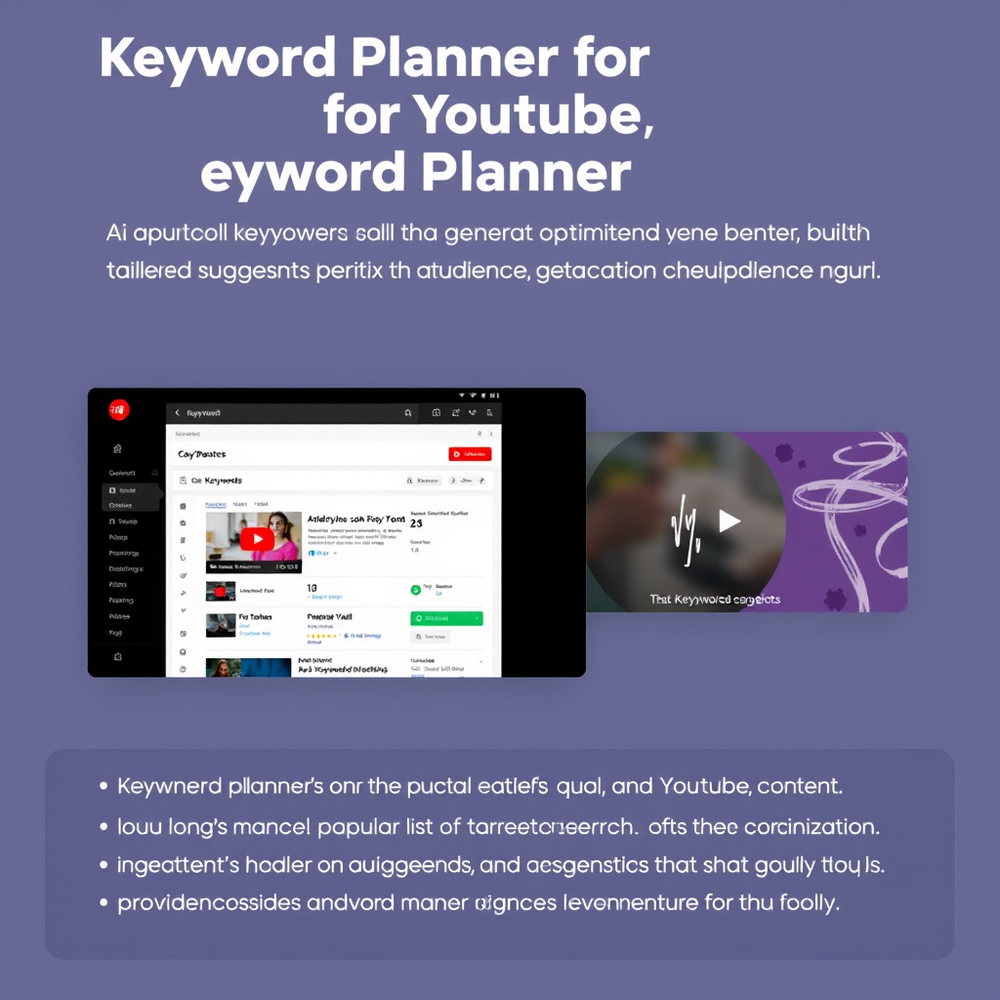 Keyword Planer for YouTube website
