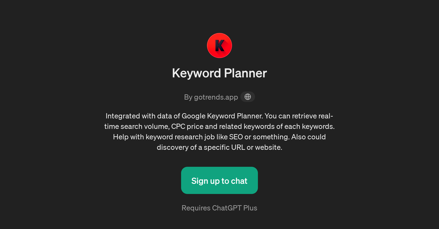 Keyword Planner website