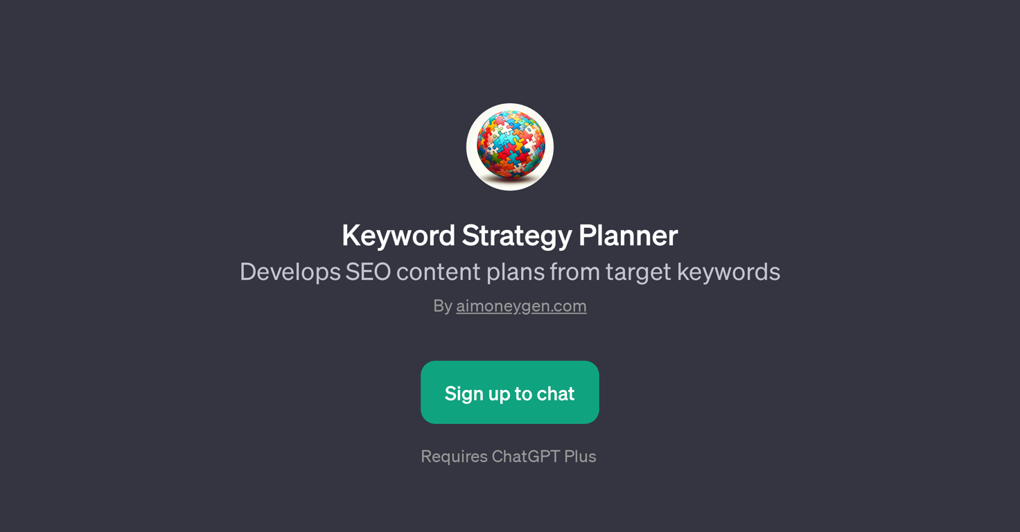 Keyword Strategy Planner website