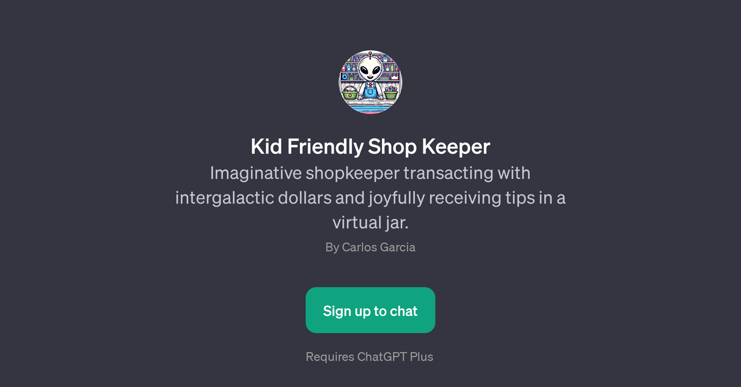 Kid Friendly Shop Keeper website