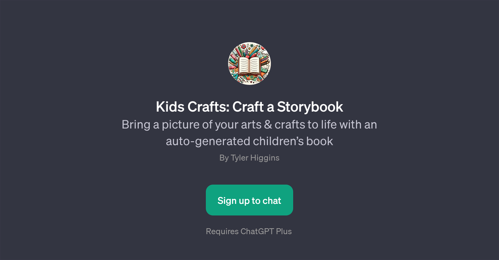 Kids Crafts: Craft a Storybook website