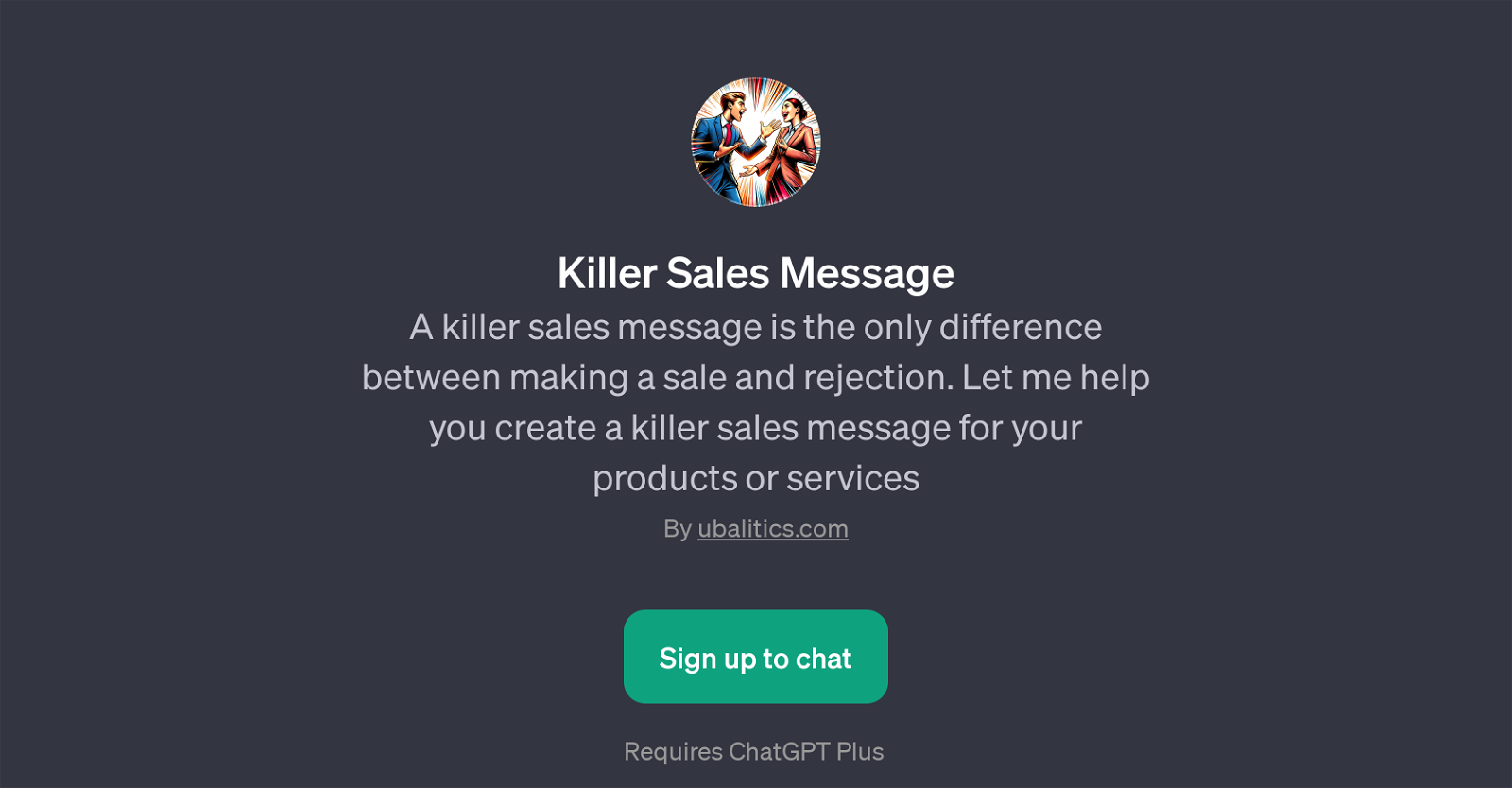 Killer Sales Message website