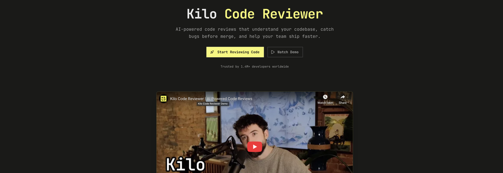 Kilo - Kilo Code Reviewer website