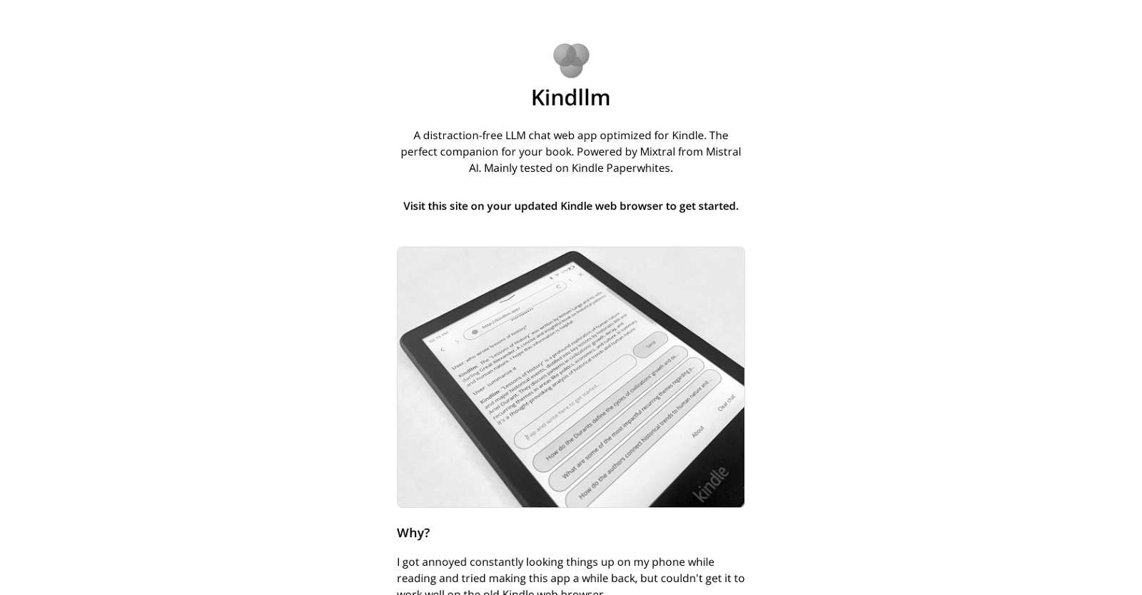 KindlLM website