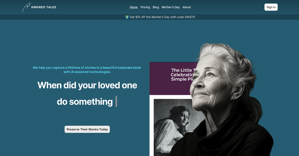 Kindred Tales website