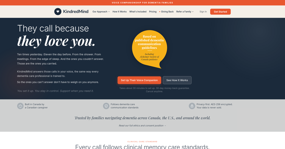 KindredMind website