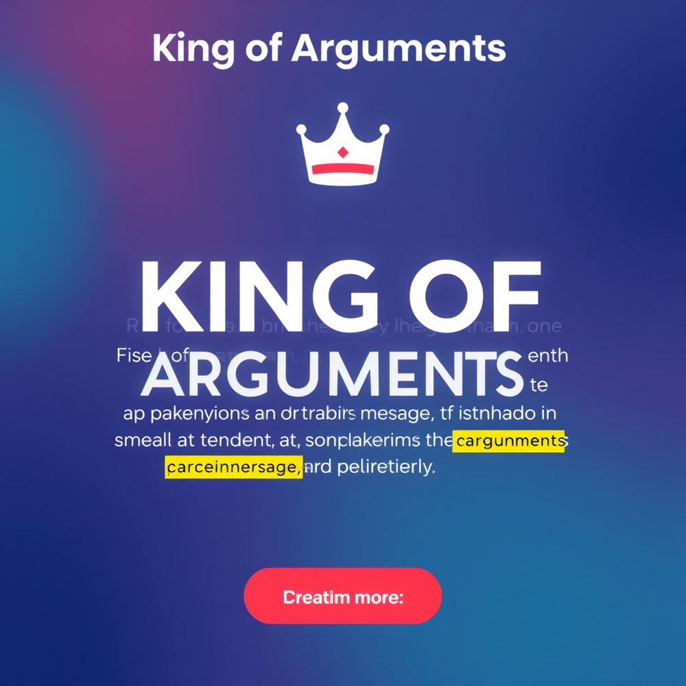 King Of Arguments website