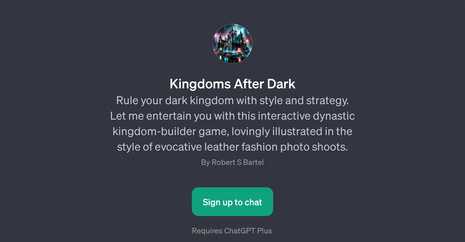 Kingdoms After Dark website
