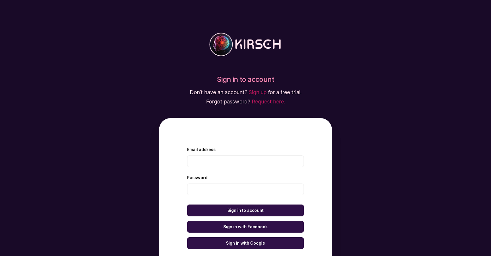 Kirsch website