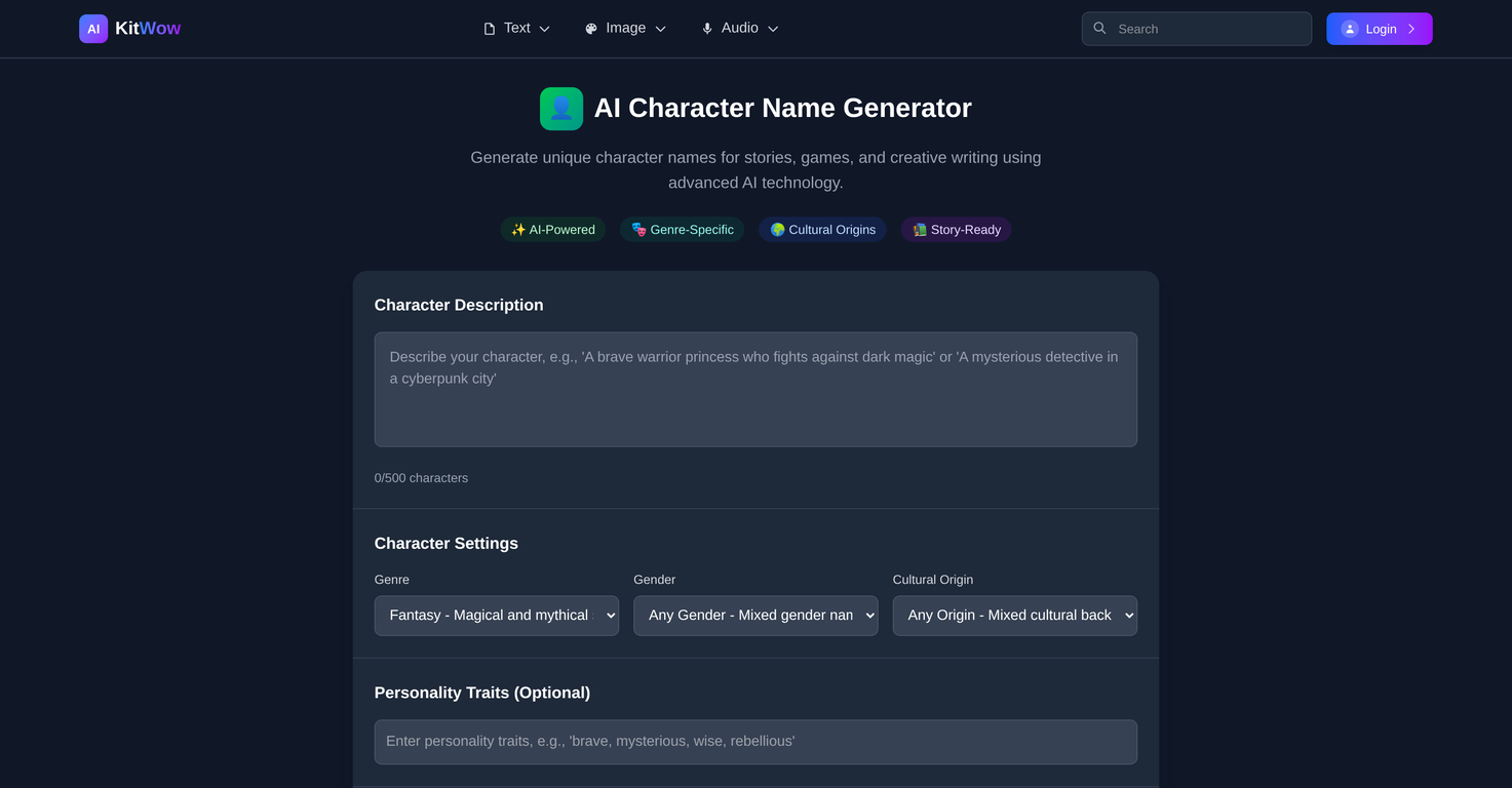 KitWow website