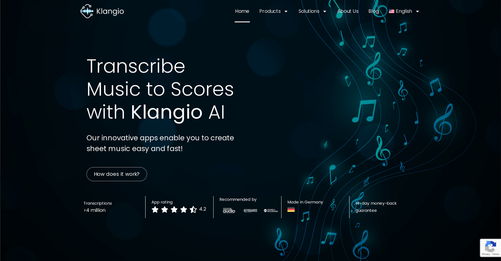 Klangio website