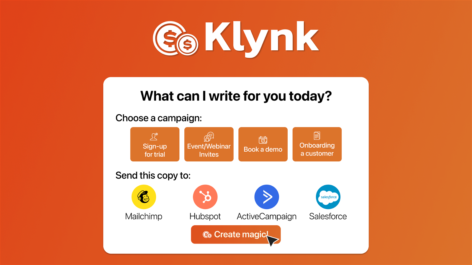 Klynk website