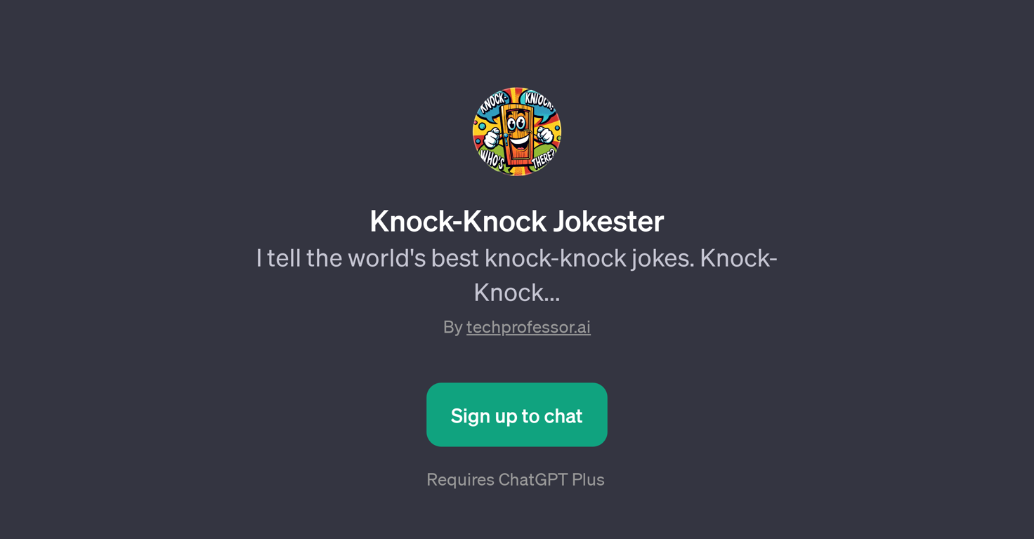 Knock-Knock Jokester website