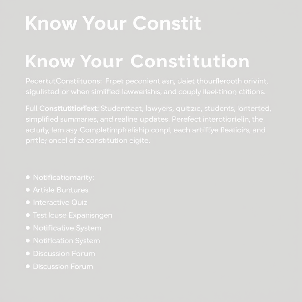 Know Your Constitution website