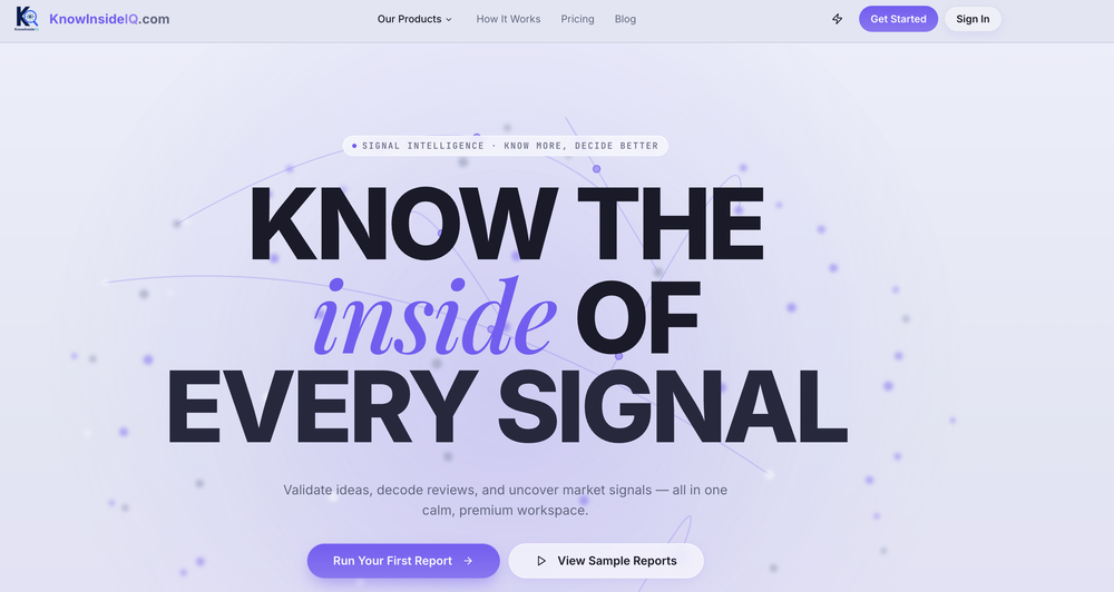 KnowInsideIQ website