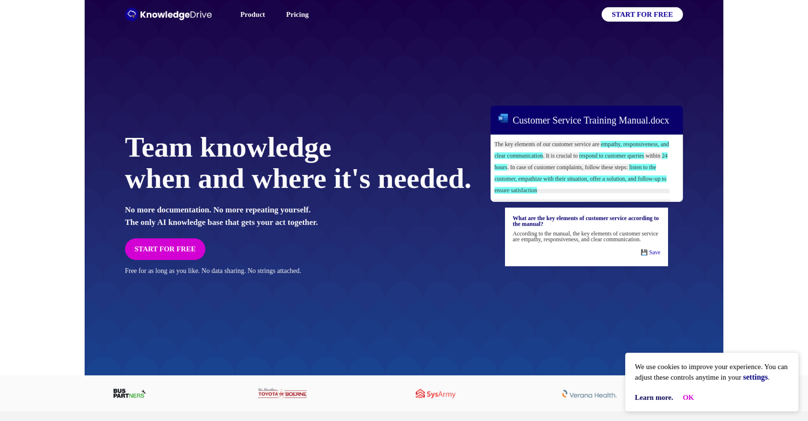 Knowledge Drive website