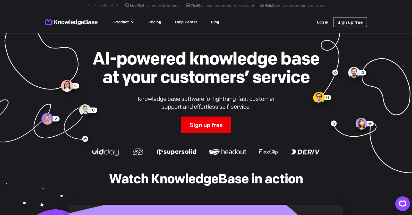KnowledgeBase AI website