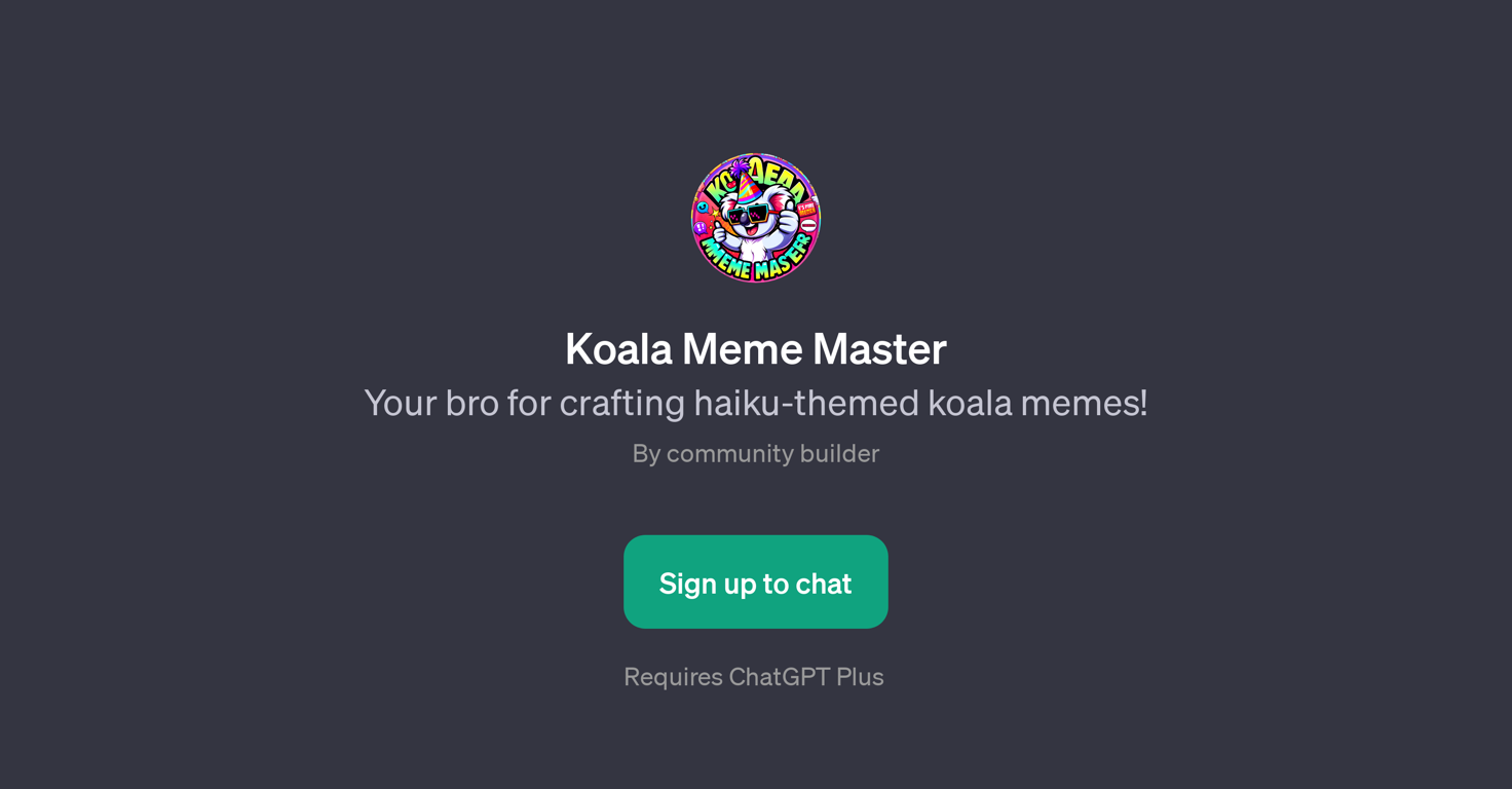 Koala Meme Master website