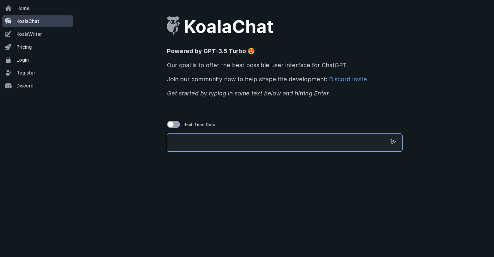 KoalaChat website