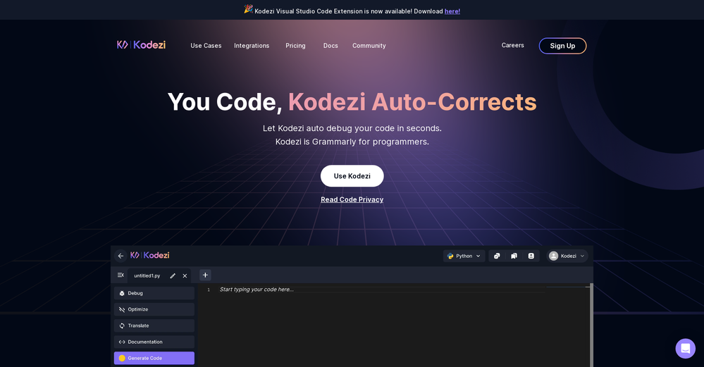 Kodezi website