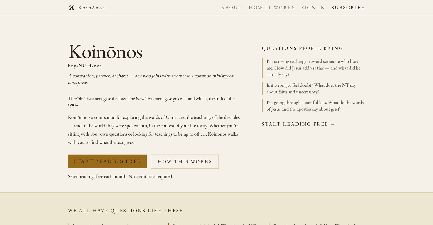 Koinonos website