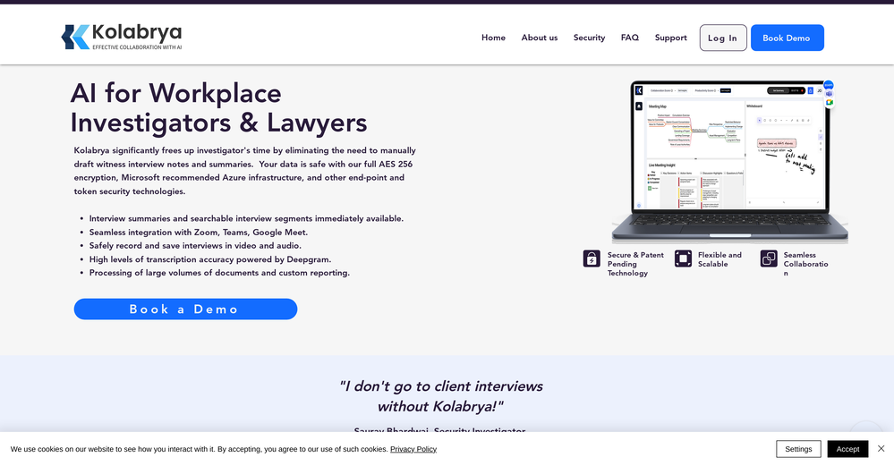 Kolabrya website
