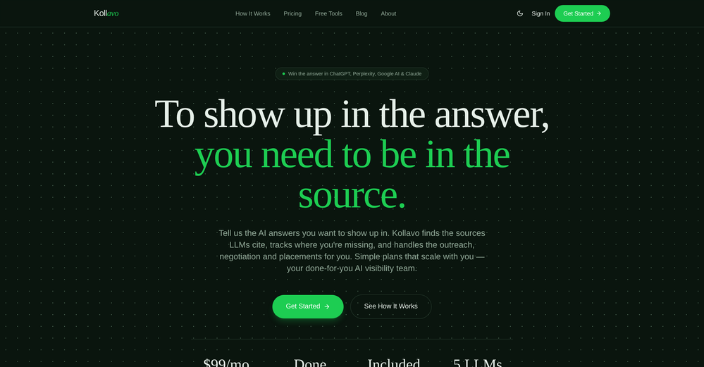 Kollavo website