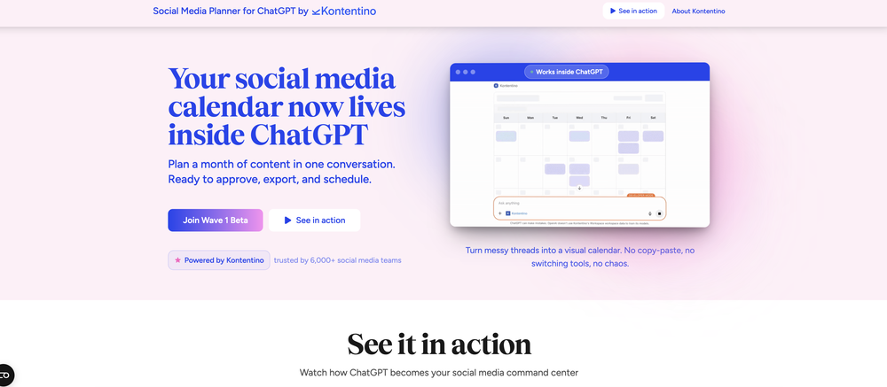 Kontentino website
