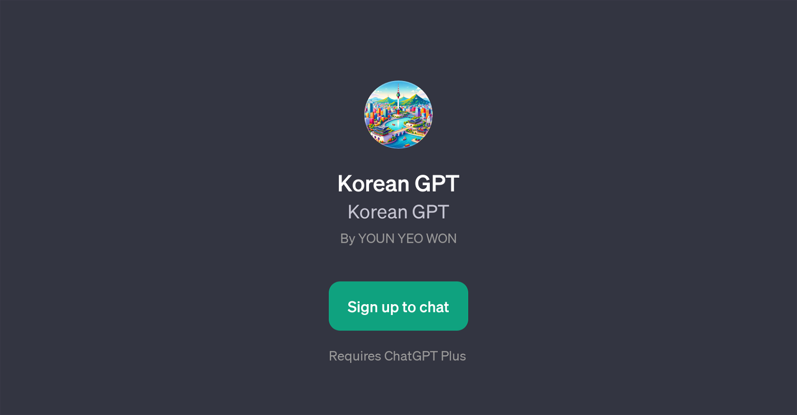 Korean GPT website
