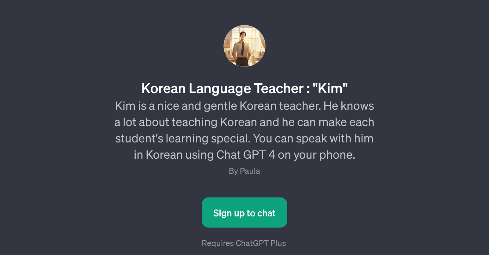 Korean Language Teacher: Kim website