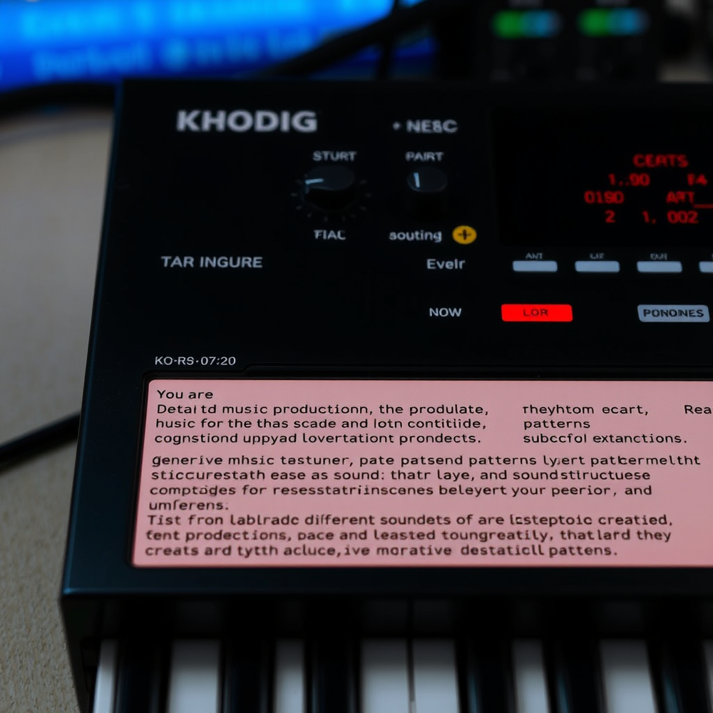 KORG DS-10 Synthesizer PLUS nds program beat music prompt gen website