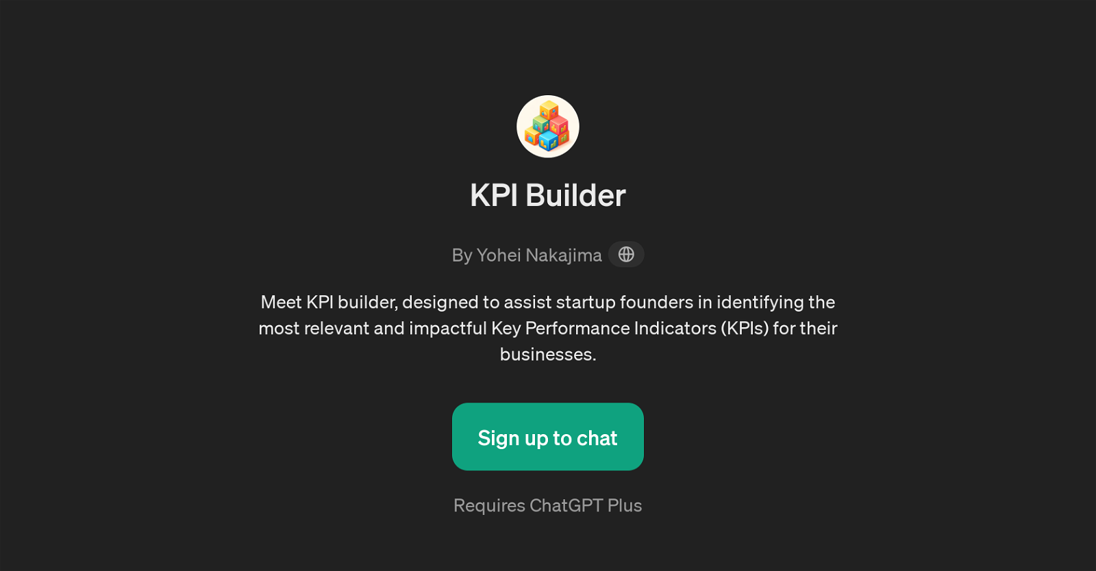 KPI Builder website